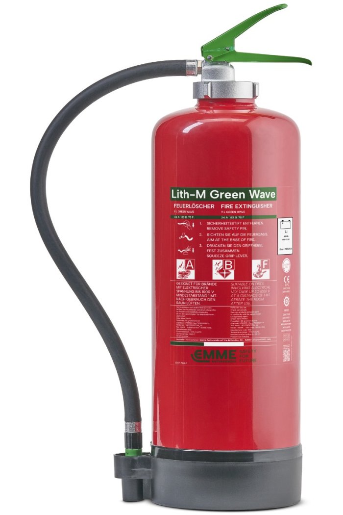 Tragbarer fluorfreier Schaumlöscher Green Wave 9 Liter Modell 32093-700L GW9A