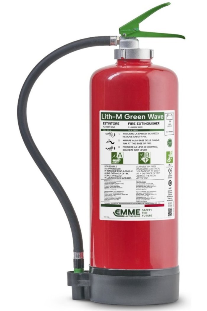 9-Liter Fluorine-Free Foam Portable Fire Extinguisher “Green Wave” – Model 32093-710L – GW9AI