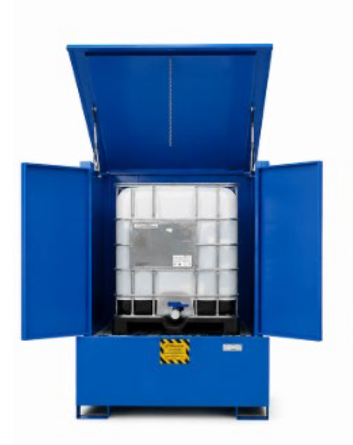 Armadio acciaio verniciato per 1 IBC da 1000L