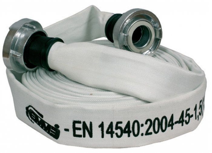 Fire Hoses UNI 45 White - m 20 - DN STORZ 52 FITTING - (0633)
