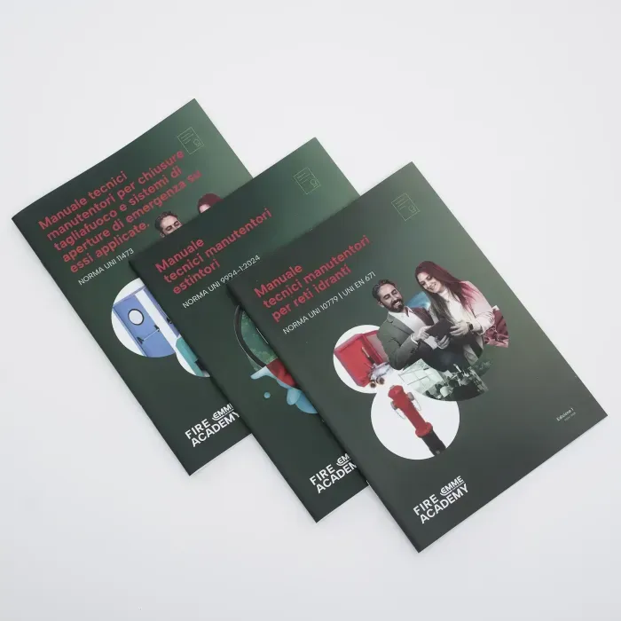 3 Manuali Tecnici Antincendio: Estintori, Reti Idranti e Chiusure REI