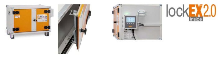 ARMADIO PREMIUM PLUS PER RICARICA BATTERIE AL LITIO Versione monofase con due ripiani e piedini impilabili