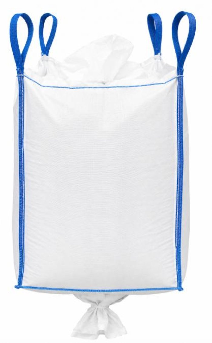 BIG BAG CON LINER IN POLIETILENE CON VALVOLA DI SCARICO 910 x 910 x h700 mm - portata 1000 kg