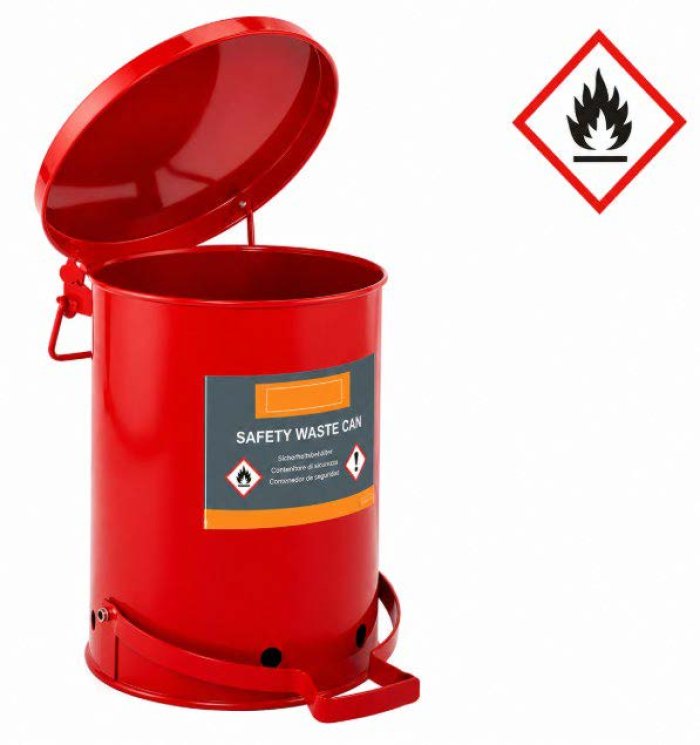 CONTENITORE DI SICUREZZA PER SMALTIMENTO acciaio laccato