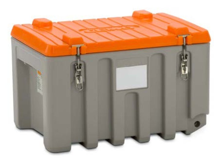 CONTENITORI INDUSTRIALI IN PE CON COPERCHIO A TANUTA STAGNA Formati da 150Lt