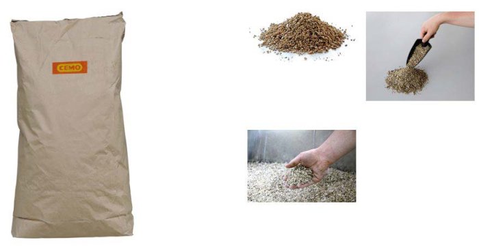SACCO DI VERMICULITE DA 50 L Materiale di riempimento per contenitori destinati a batterie al litio