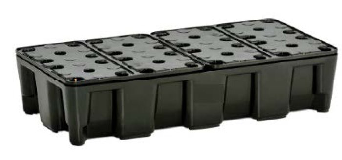 VASCHE DI CONTENIMENTO DA LABORATORIO IN HDPE Versioni senza griglia e con griglia in PE