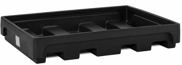 VASCHE DI RACCOLTA DA TERRA IN PE PER SCAFFALATURE Tre dimensioni con elevata resistenza chimica per pallet e IBC