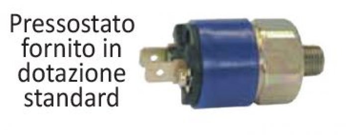 Supplied with Pressure switch