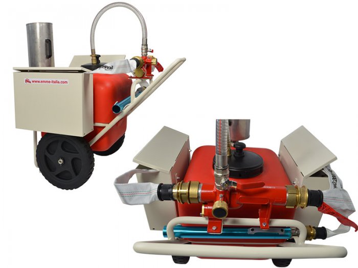 Carrello mobile per liquidi schiumogeni vulcano 100" capacita' 100 l schiuma esclusa