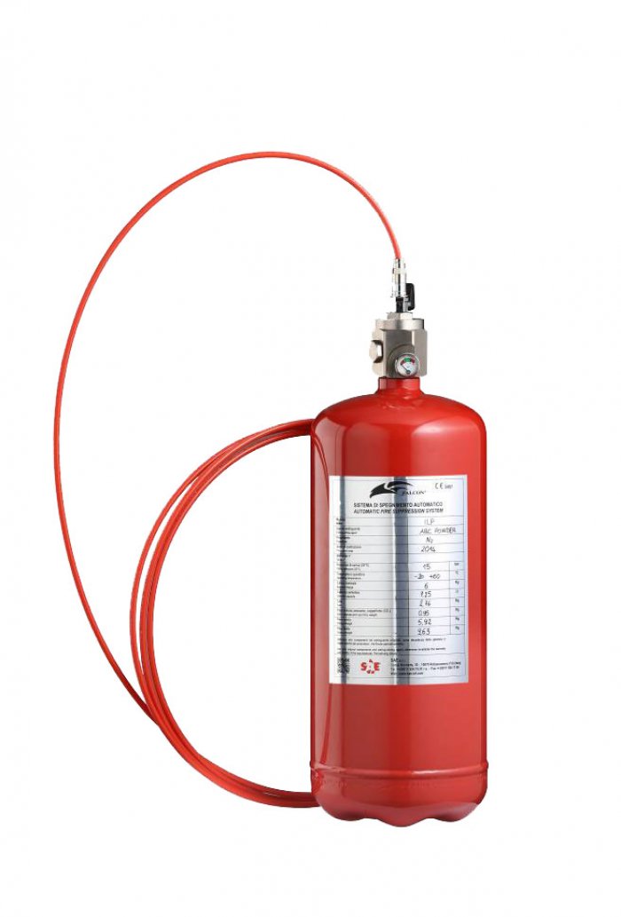 Sistema di spegnimento localizzato a scarica indiretta gas hfc 227ea kg  9