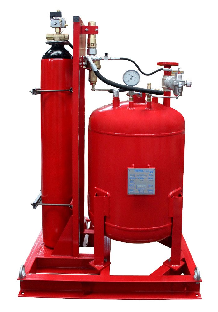 Impianto di spegnimento a polvere da kg 250