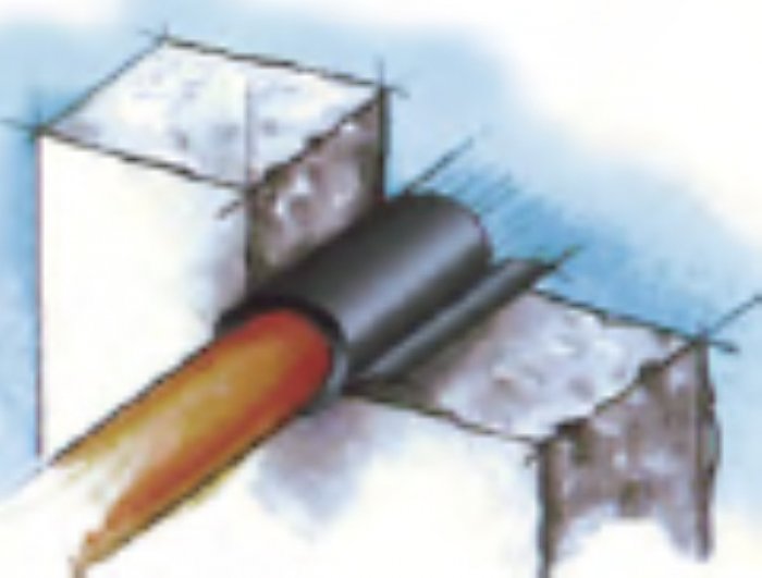 Nastro strip universale ei 120 en1366-3 per tubazioni da diam. 40 a diam. 75 mm 1000x100x08