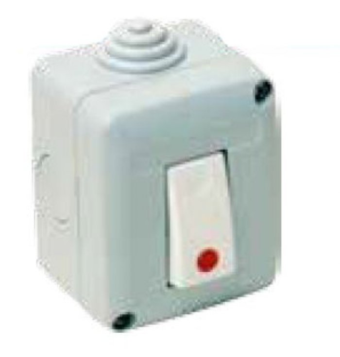 Pulsante di sblocco/reset scatola in abs grigio per lo sblocco remoto degli elettromagneti o per il reset di tacitazione della centrale antincendio