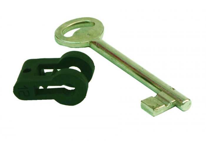 Chiave tipo patent con inserto in pvc (specificare n. da 1 a 10)