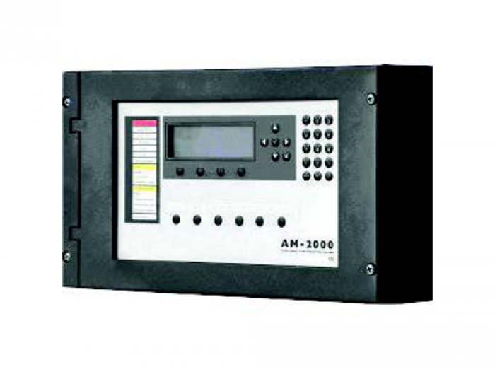 Centrale convenzionale rivelazione incendio a 4 zone ad ogni zona e' possibile collegare un massimo di rilevatori/pulsanti convenzionali (2 batterie da 12v 7ah escluse)