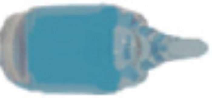 Fialetta termosensibile  120 gradi  diametro 12mm - colore azzurro