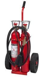 Estintore carrellato CO2 kg 10 - 144 B - Modello 14103-1 - BIBOMBOLA - MED 2014/90/UE, S.O.L.A.S.