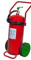 Estintore carrellato Litri 50 Schiuma - A IV B - Codice 19508 - UNI EN 1866-1