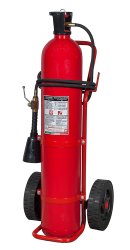 Estintore Carrellato kg 30 CO2 UNI EN 1866-1 -Modello PED 17304 - Modello MED 14304