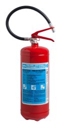 Estintore kg 6 Polvere - Codice 21063-540 - 34A 233BC - UNI EN 3-7 - 100% Polvere Sostenibile