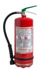 Estintore litri 6 Schiuma - Codice 22064-1 - 43A 233B 75F - UNI EN 3-7 - S6 Super - Serbatoio in Acciaio Inox