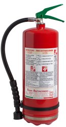 Estintore litri 6 Schiuma - Modello 22066-4 - 27A 233B 40F - UNI EN 3-7 - Involucro in Acciaio Inox