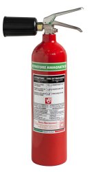 Estintore 2 kg Co2 - 34B - Amagnetico - Codice: 23020-9 - UNI EN 3-7