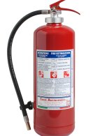 6 Kg Dry Powder Portable Fire Extinguisher - 43A 233BC - Code: 21064-40  UNI EN 3-7