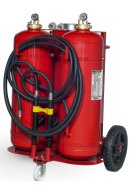Dispositivo carrellato Twin Agent Kg 100 Polvere - 100 Lt Schiuma - A B C - PED 2014/68/UE - Codice 30119
