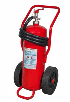 25 L. Water + additive Wheeled Fire Extinguisher - UNI EN 1866-1 - Model: 19258 - MED 2014/90/EU - PED 2014/68/UE