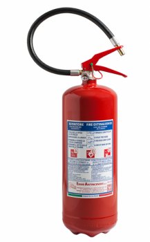 6 Kg Powder Fire Extinguisher- Code 21064-2- 43A 233B C- EN 3-7