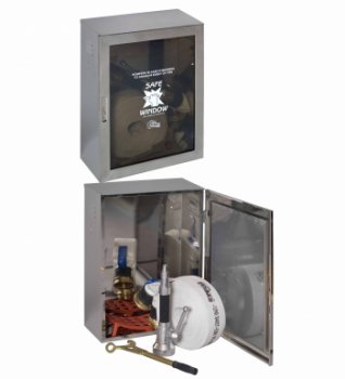 CASSETTA CORREDO IDRANTE INOX SINGOLA UNI70 CON LASTRA (0230)