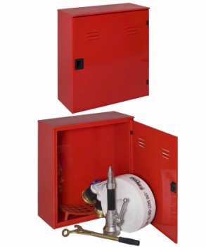 CASSETTA CORREDO IDRANTE ROSSA SINGOLA CON PORTELLO PIENO UNI70  (0233)