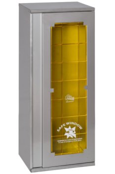 Cassetta porta estintore, in acciaio inox