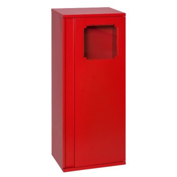 Cassetta porta estintore, in acciaio, per estintori fino a 12 Kg/L o 5 Kg CO2