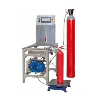 Impianti di riempimento di estintori e bombole a CO2 con sistema di pesatura