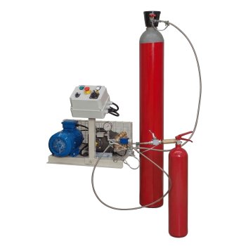 Impianto di riempimento di estintori e bombole a CO2 adatta anche per alte produzioni