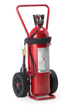 Estintore Carrellato KG 20 CO2- UNI EN 1866-1 - Modello PED 17204 - Modello MED 14204