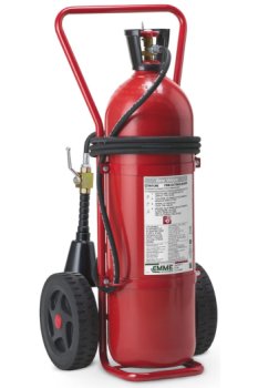 Estintore Carrellato, 30 Kg Biossido di Carbonio  temperatura di utilizzo da -30°C a +60°C- Codice- 17304-30