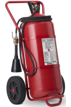 Estintore Carrellato, 50 Kg Biossido di Carbonio temperatura di utilizzo da -30°C a +60°C-Codice- 17504-20