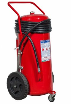 150 Kg  Dry  Powder Wheeled Fire Extinguisher - A IV B C - EN 1866-1  - Code 18158-52