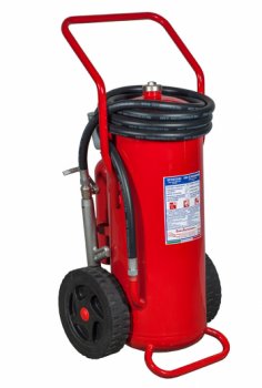 50 Kg Powder Wheeled Fire Extinguisher - A IV B C - UNI EN 1866-1- PED 2014/68/UE- Code 18508-52