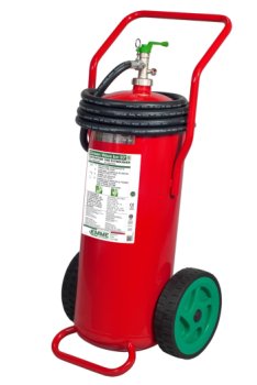 Estintore carrellato a schiuma senza fluoro Green Wave Ice -30°C da 50 litri - A IVB - 19508-450 - Inox