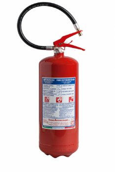 6 Kg Powder Fire Extinguisher UNI EN 3-7 - Kg 6 - 21063-1 - Fire Rating 34A 233B C - 0004-1