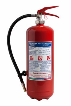 6 Kg Dry Powder Portable Fire Extinguisher - 34A 233BC - UNI EN 3-7  Code: 21063-30