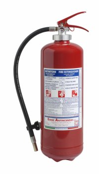 6 Kg Dry Powder Portable fire extinguisher - Model: 21063-40 - 34A 233BC - UNI EN 3-7