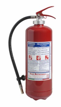 6 Kg Dry Powder Portable Fire Extinguisher - 43A 233BC - Code: 21064-40  UNI EN 3-7