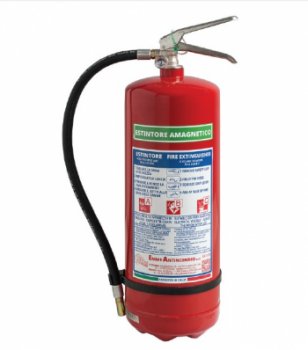 6Kg Powder ANTI MAGNETIC Fire Existinguisher – Model 21065-13 – UNI EN 3/7 - PED 2014/68/UE 