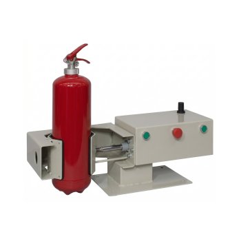 Morsa pneumatica per serraggio valvole di estintori a polvere e schiuma LxPxH 800x270x250 mm (2158-1)